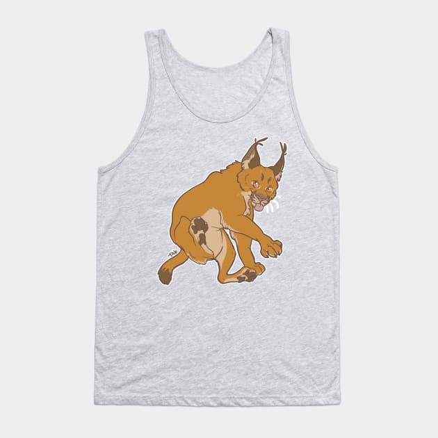 Comical Caracal Tank Top by TaksArt